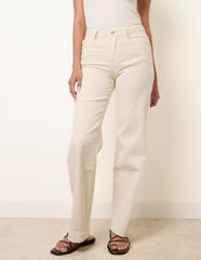 Hem Wide Leg Soft Jeans