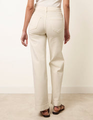 Hem Wide Leg Soft Jeans