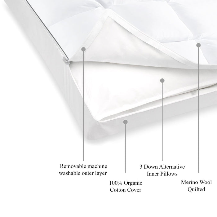 3IN1 Wool Quilted Pillow - DelaraHome