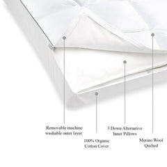 3IN1 Wool Quilted Pillow - DelaraHome